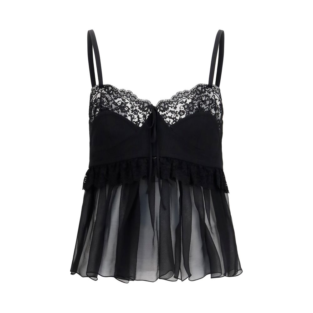 ChloƩ Black Silk Blouse