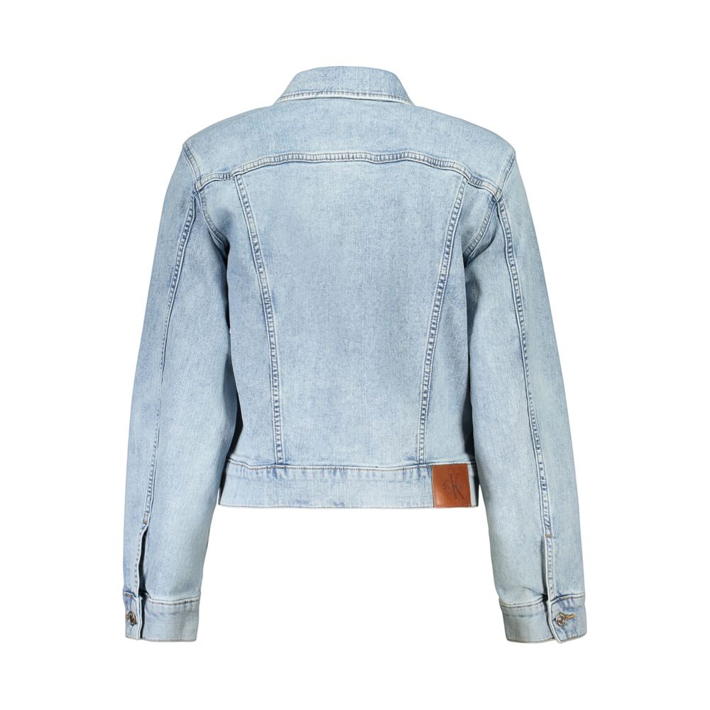 Calvin Klein Azzurro Cotton Womens Jacket - Image 2