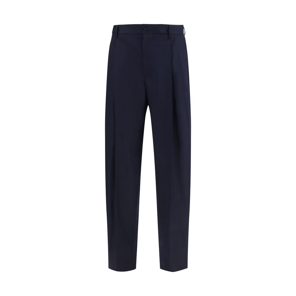 Dolce & Gabbana Blue Wool Oves Aries Dress Pants
