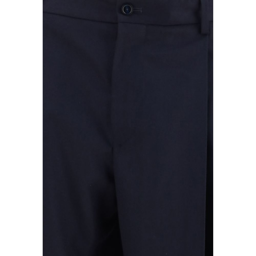 Dolce & Gabbana Blue Wool Oves Aries Dress Pants - Image 3