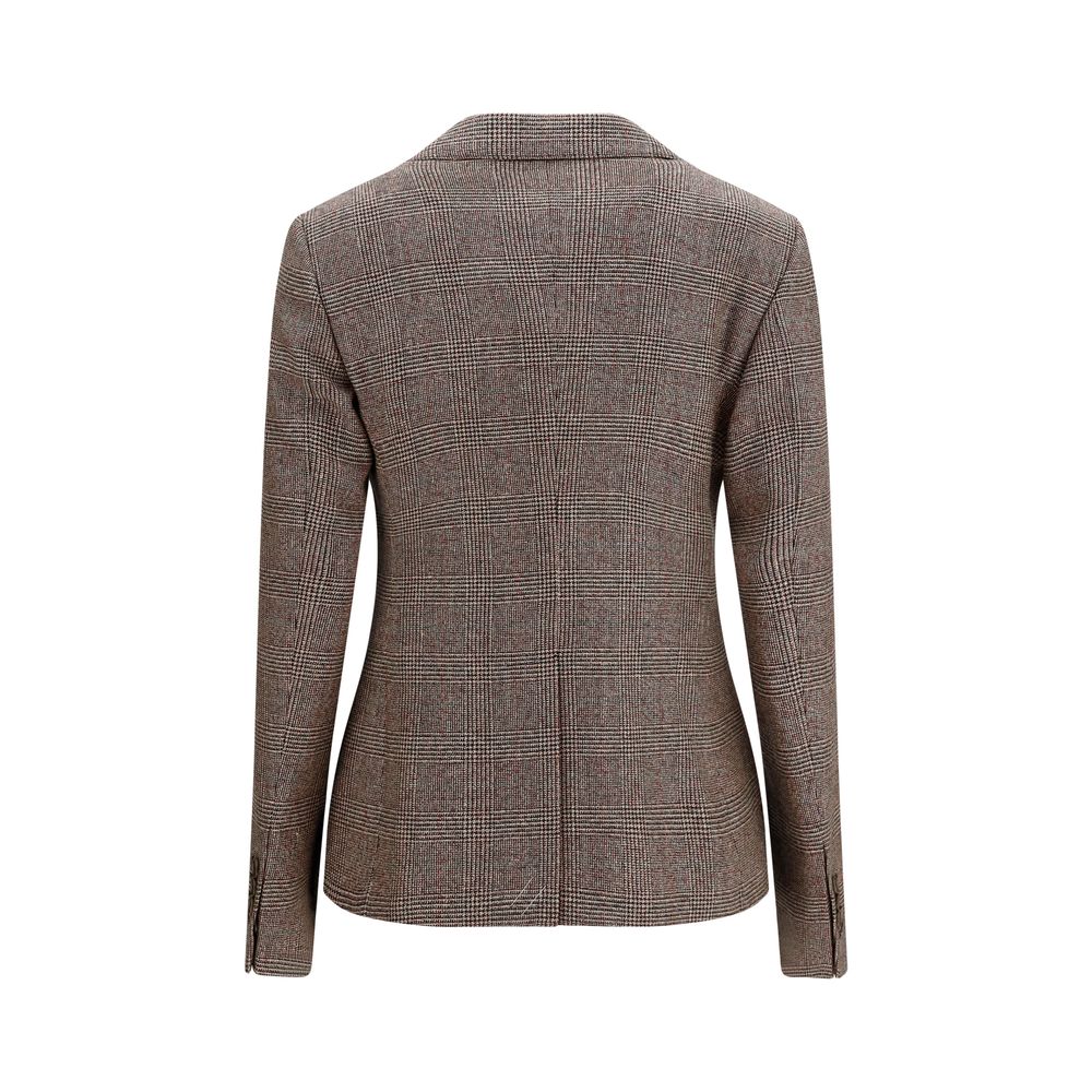 Burberry Brown Wool Oves Aries Blazer - Image 2
