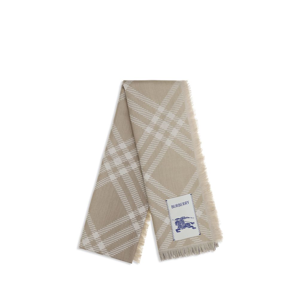 Burberry Beige Wool Oves Aries Scarf - Image 2