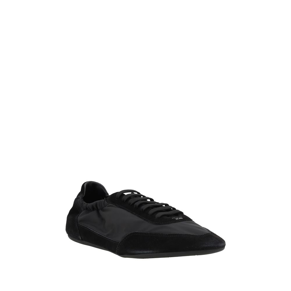 Prada Black Rubber Athletic Sneakers - Image 2