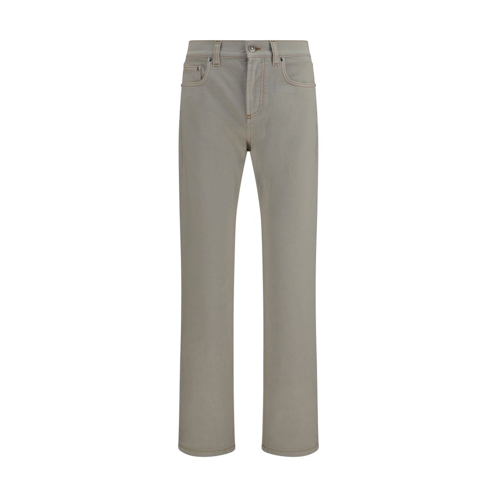 Versace Beige Cotton Tapered Jeans