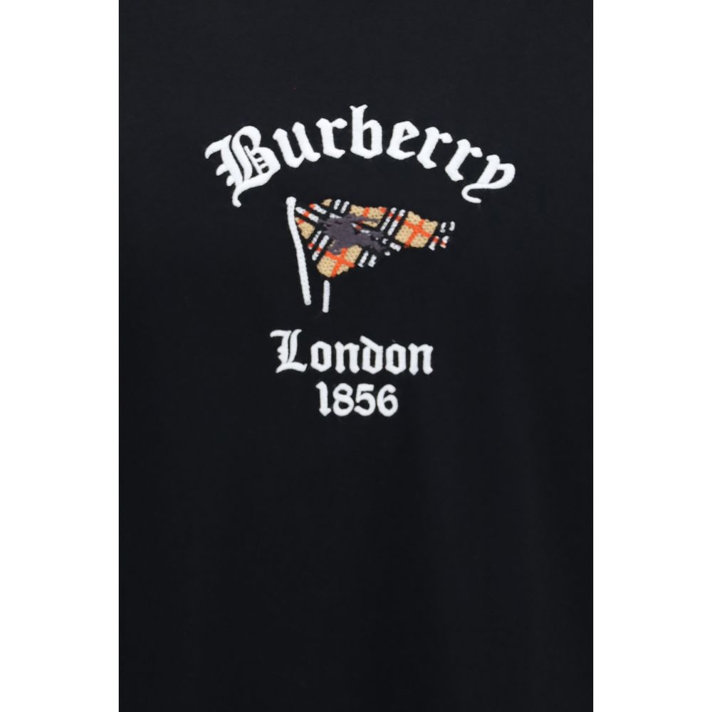 Burberry Black Cotton T-Shirt - Image 3