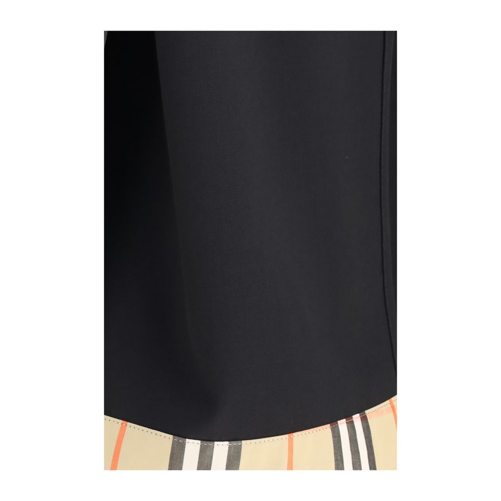 Burberry Black Wool Oves Aries Midi Skirt - Image 3