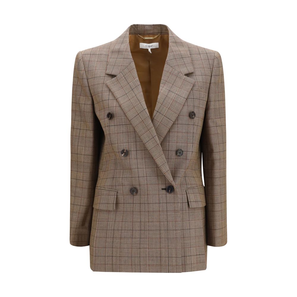 ChloƩ Beige Wool Oves Aries Blazer