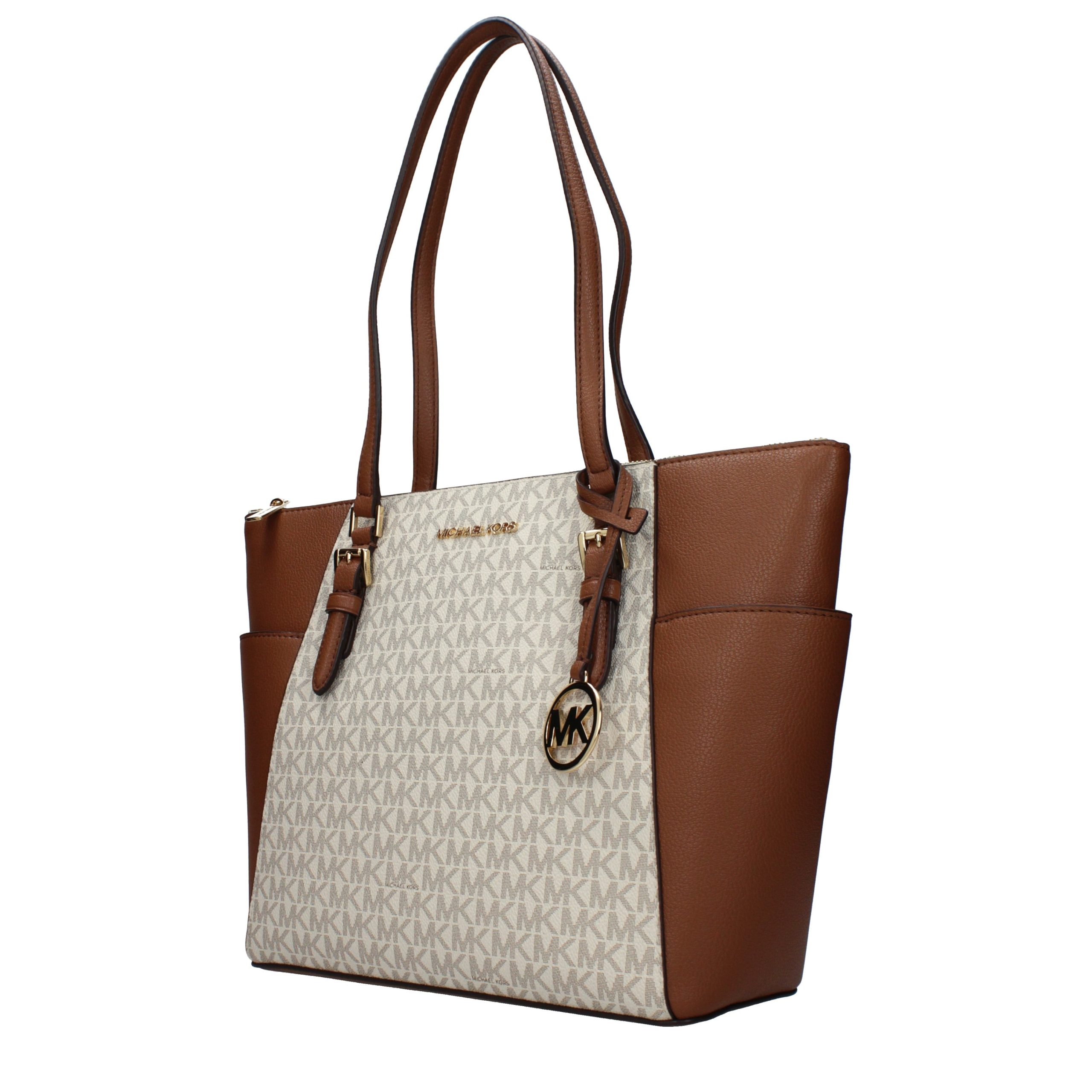 Michael Kors Beige Leather Shoulder Bag - Image 2