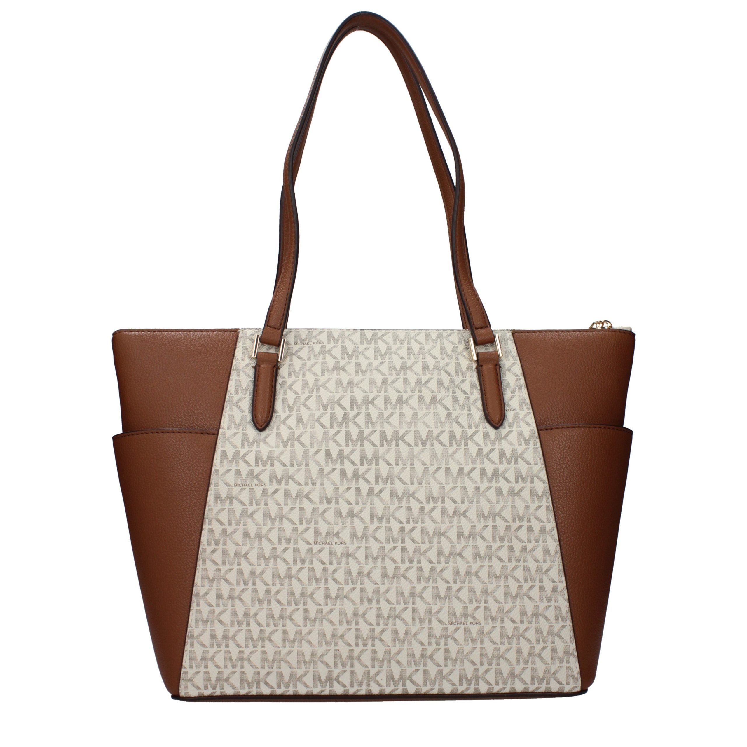 Michael Kors Beige Leather Shoulder Bag - Image 3