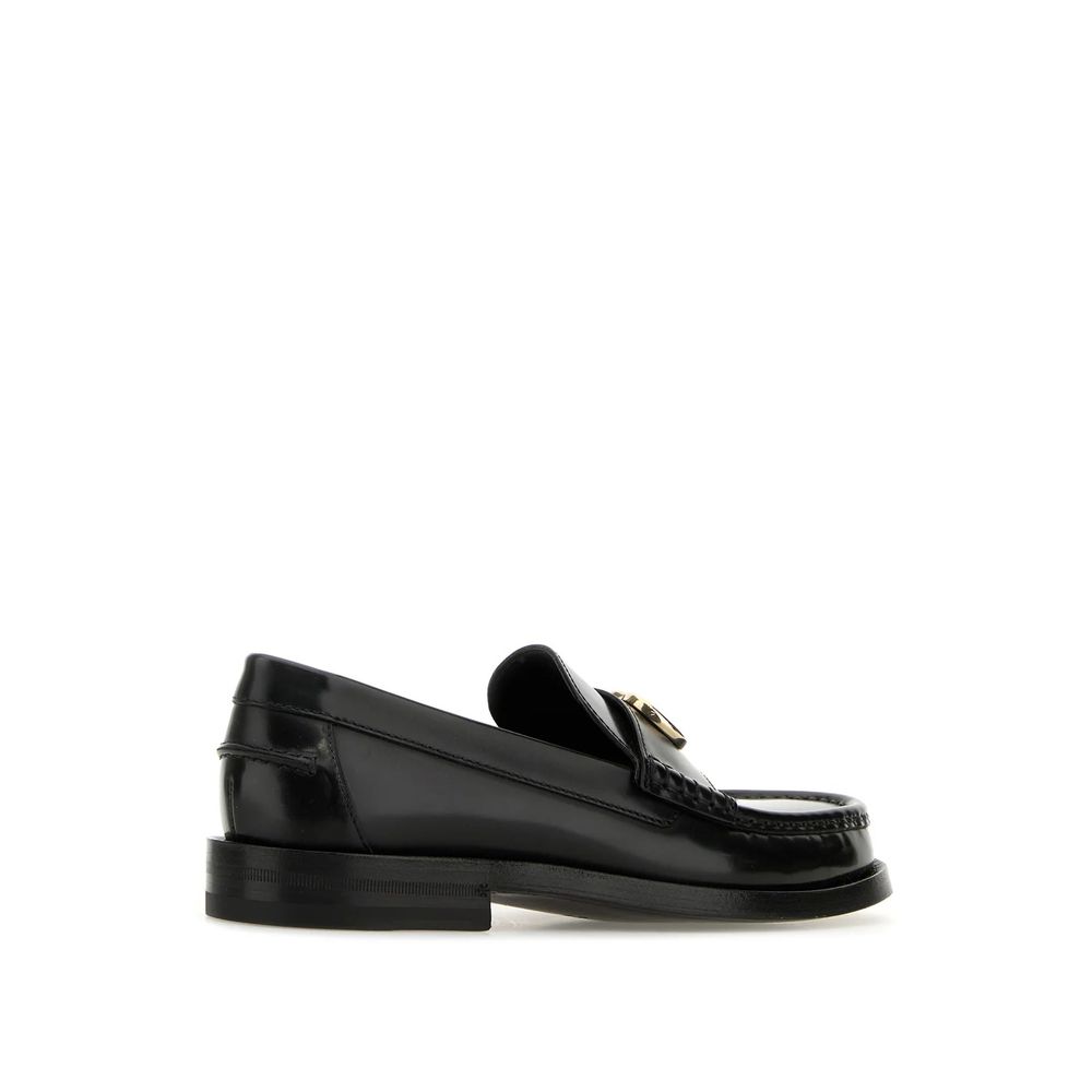 Gucci Black Leather Slip-On Loafers - Image 3