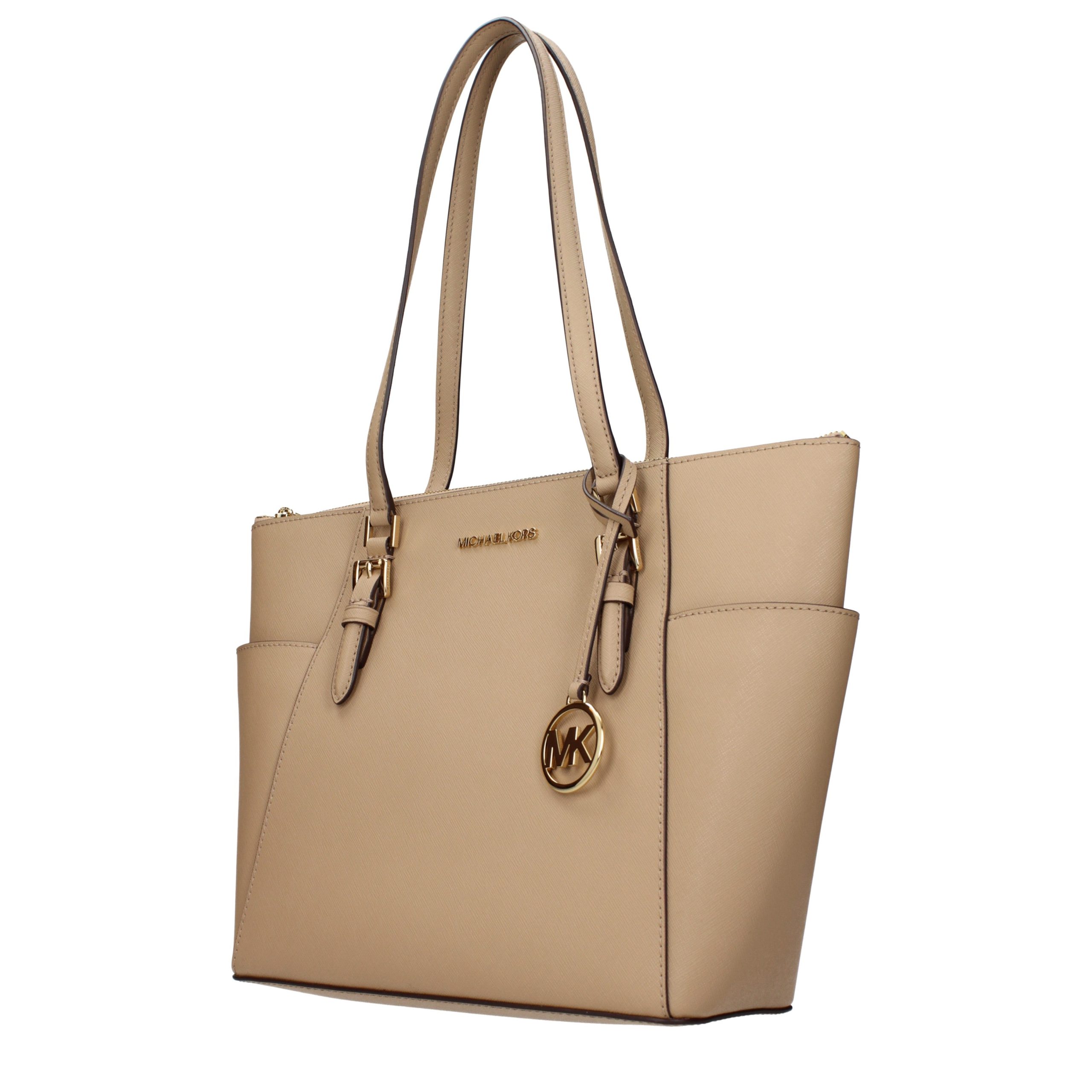 Michael Kors Beige Leather Shoulder Bag - Image 2