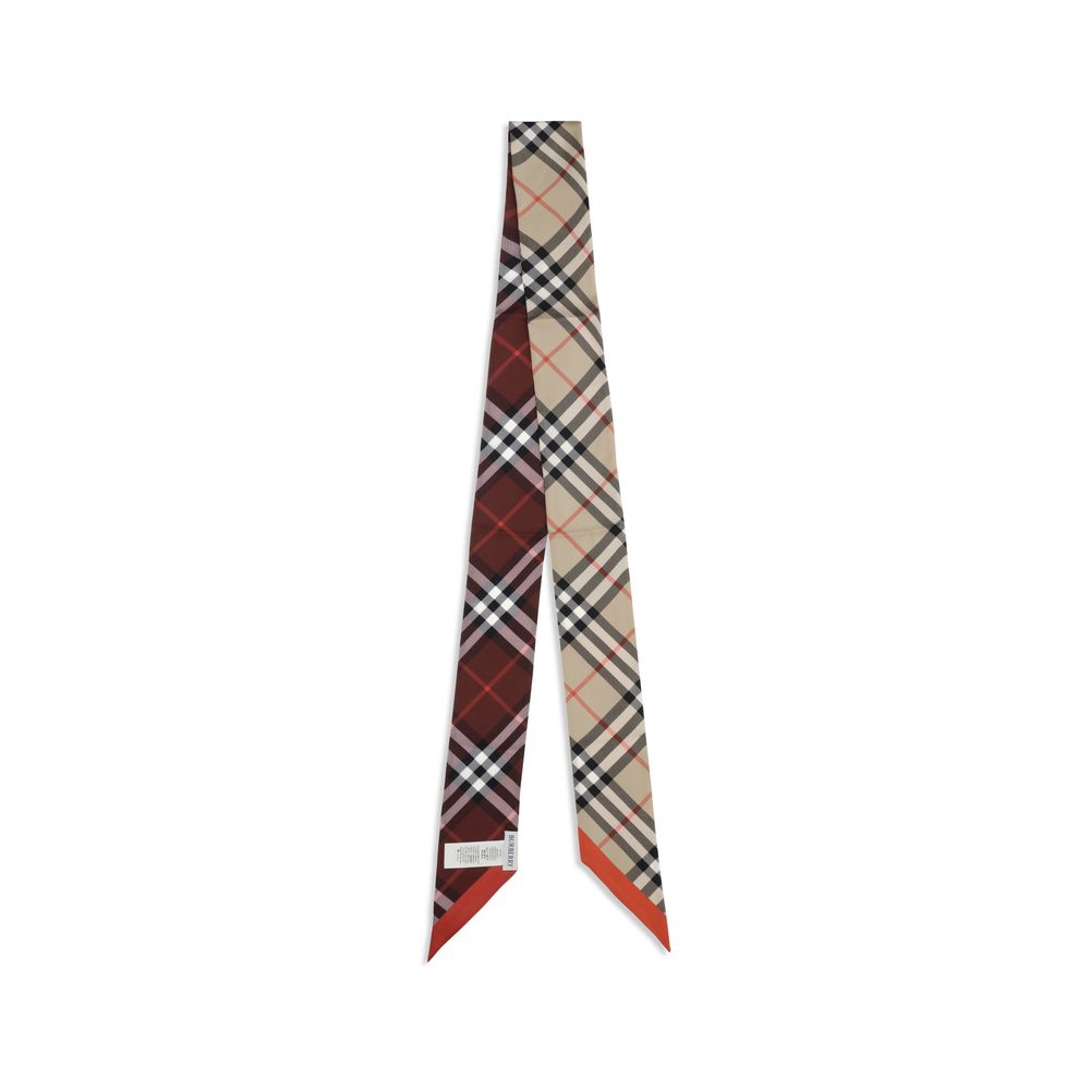 Burberry Beige Silk Scarf - Image 2