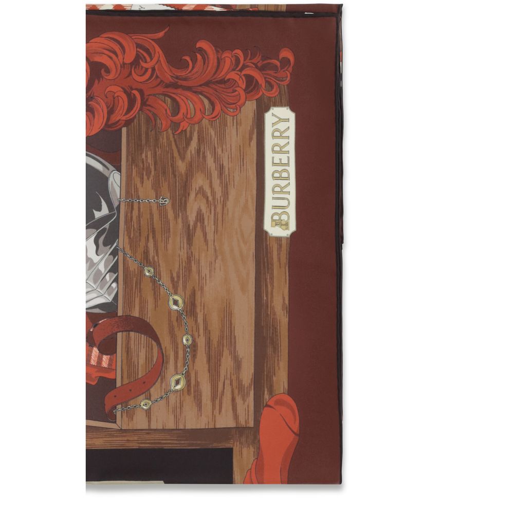 Burberry Brown Silk Scarf - Image 3