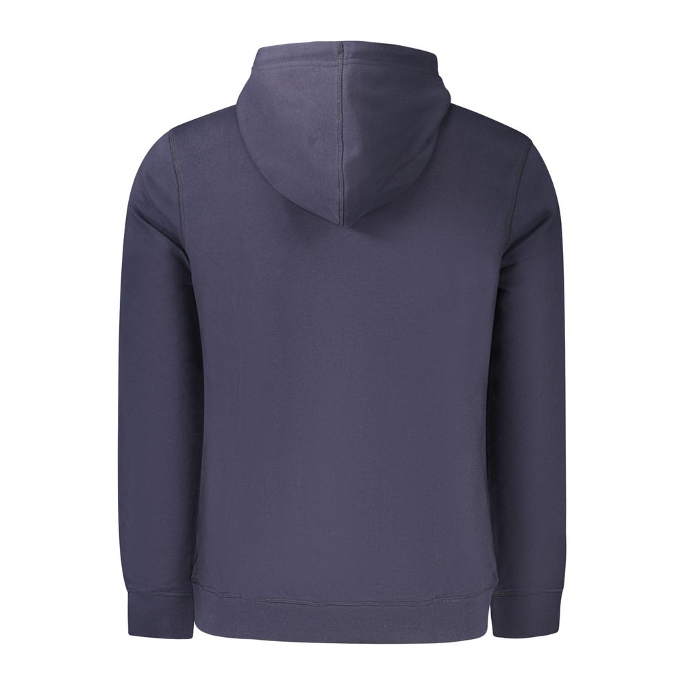 Hugo Boss Blue Cotton Men's Hoodie - Image 2