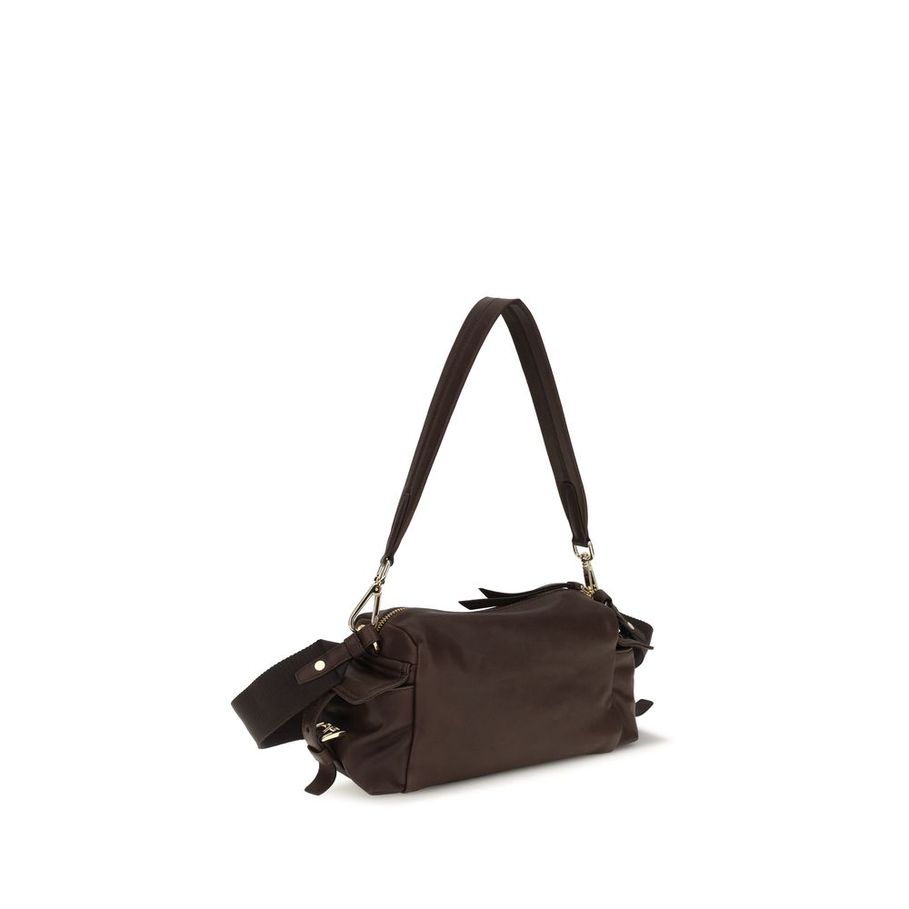 Prada Brown Napa Leather / Calf Bos Taurus Shoulder Bag - Image 3