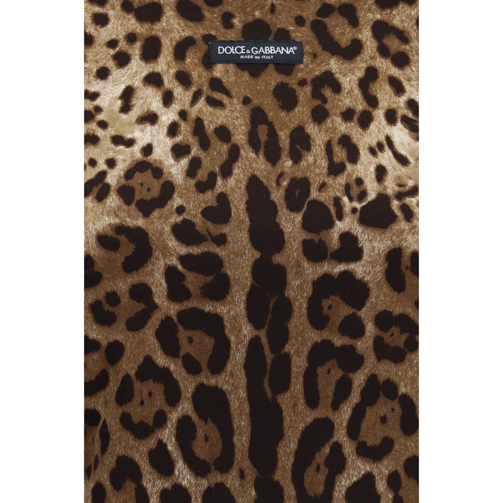 Dolce & Gabbana Beige Cotton T-Shirt - Image 3