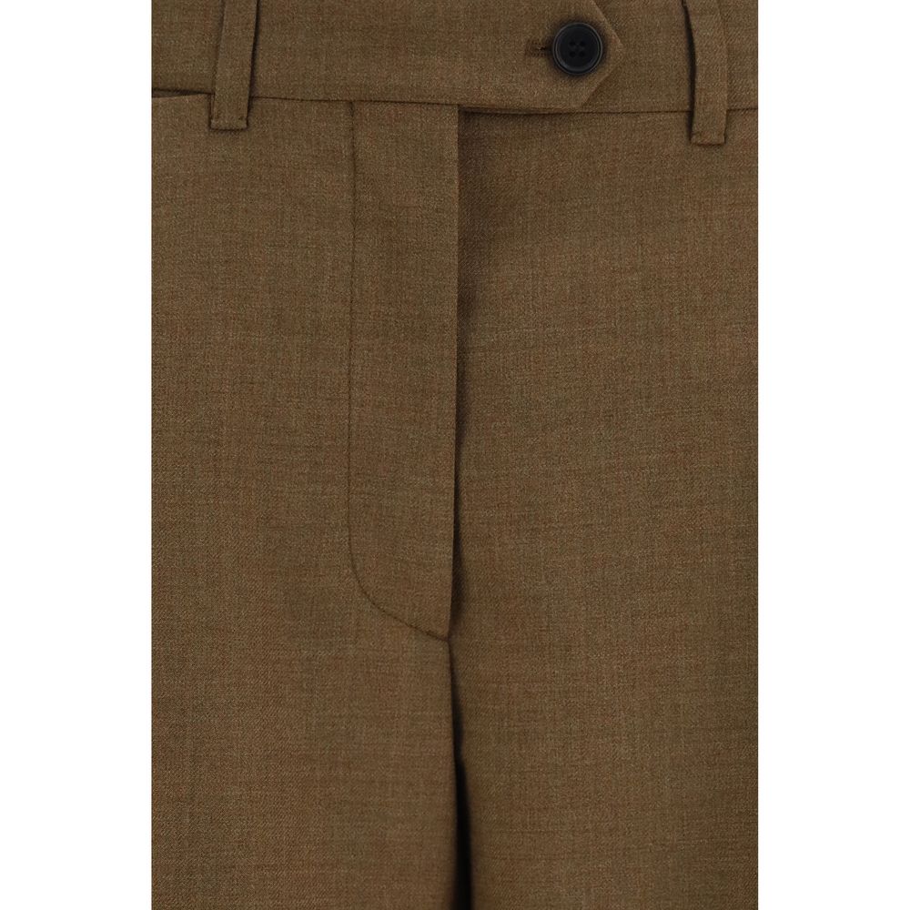 Prada Brown Wool Oves Aries Dress Pants - Image 3