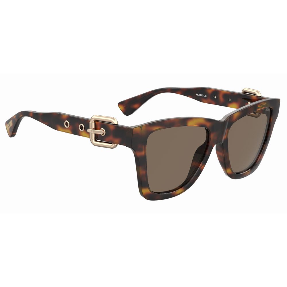 Moschino Brown Acetate Sunglasses - Image 3