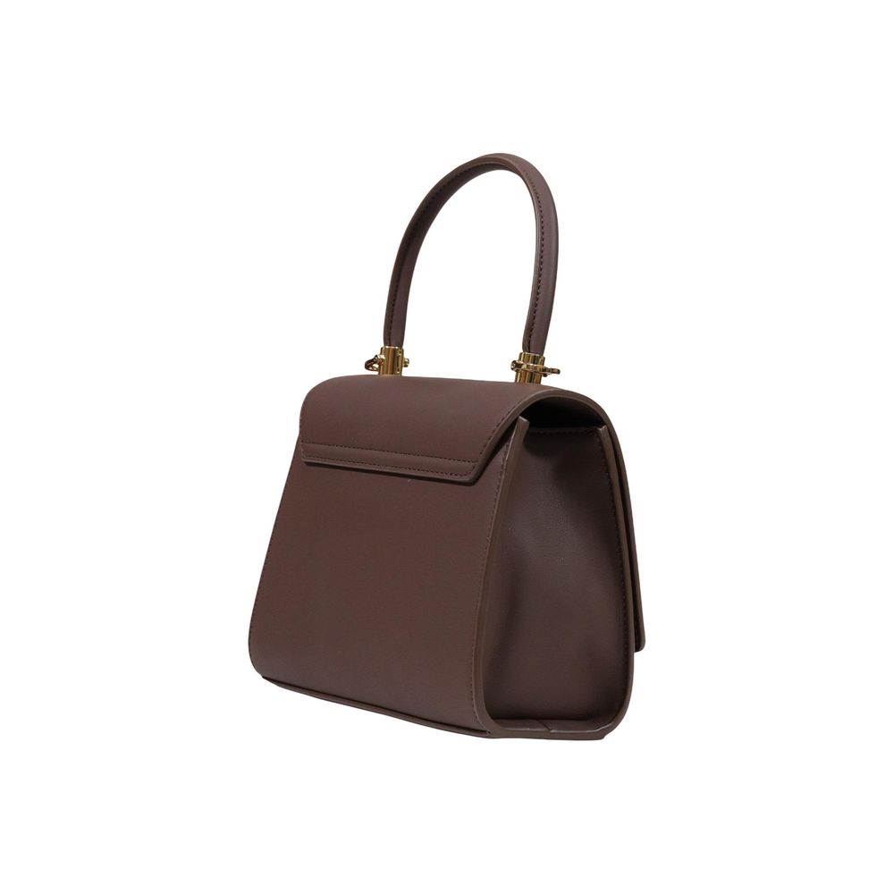 Love Moschino Brown Polyethylene Handbag - Image 3