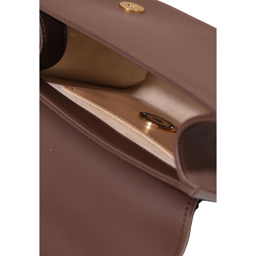 Love Moschino Brown Polyethylene Handbag - Image 5