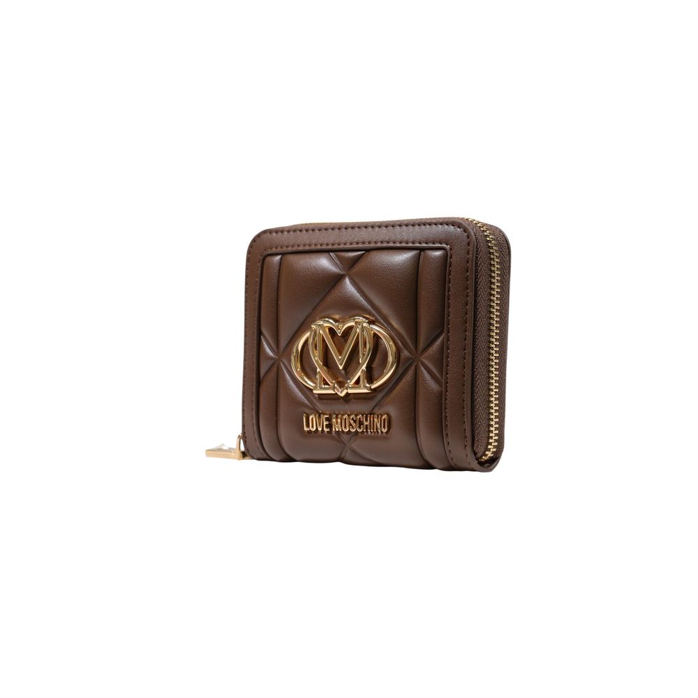 Love Moschino Brown Polyethylene Wallet - Image 3