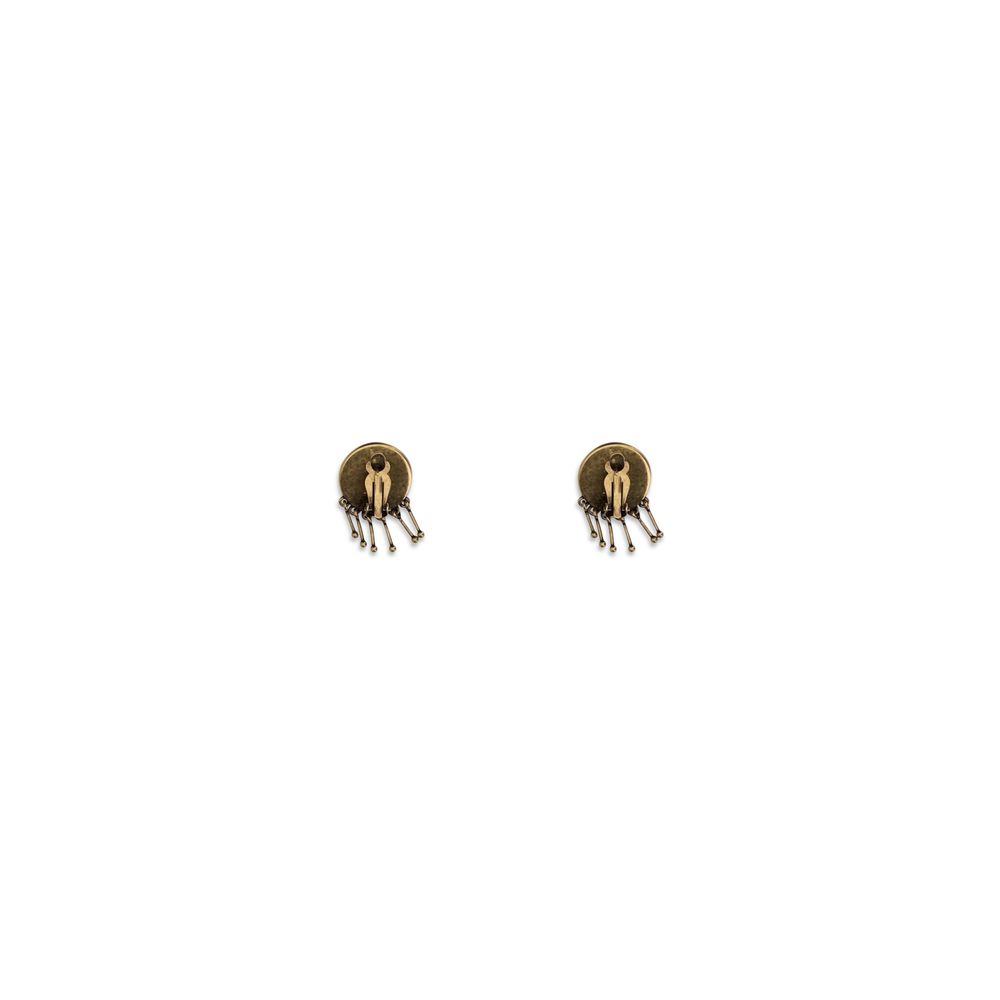 Versace Gold Brass Earrings - Image 2