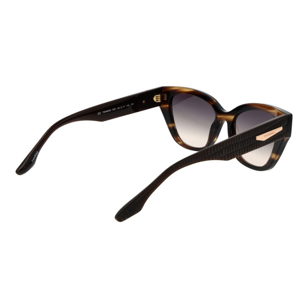 Trussardi Brown Acetate Sunglasses - Image 3