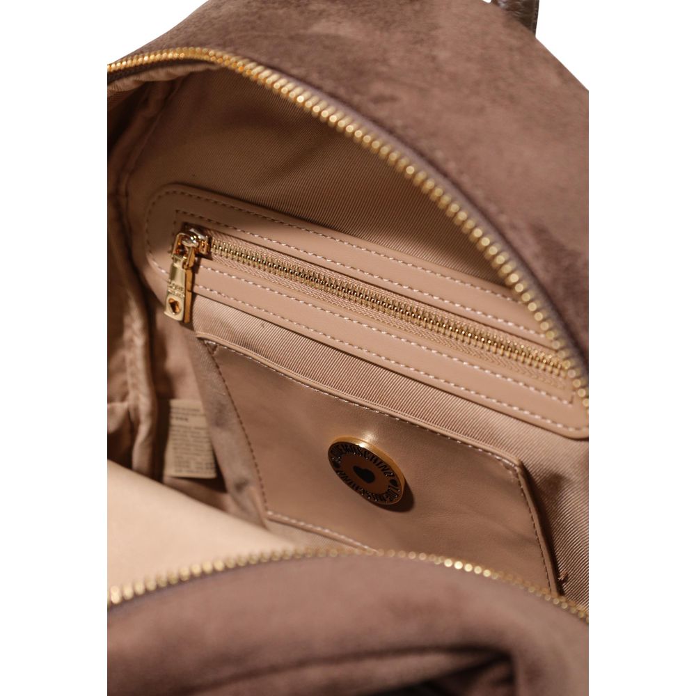 Love Moschino Brown Polyester Backpack - Image 5