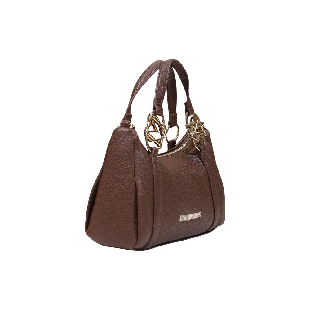 Love Moschino Brown Polyethylene Handbag - Image 2