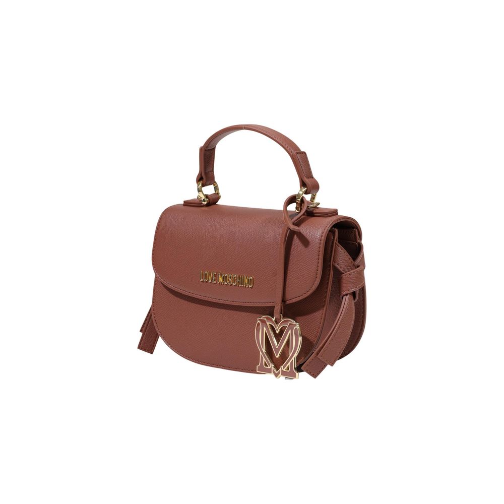Love Moschino Brown Polyethylene Handbag - Image 2
