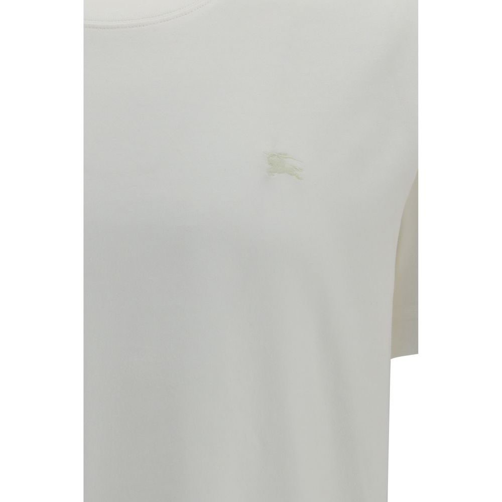 Burberry White Cotton T-Shirt - Image 3
