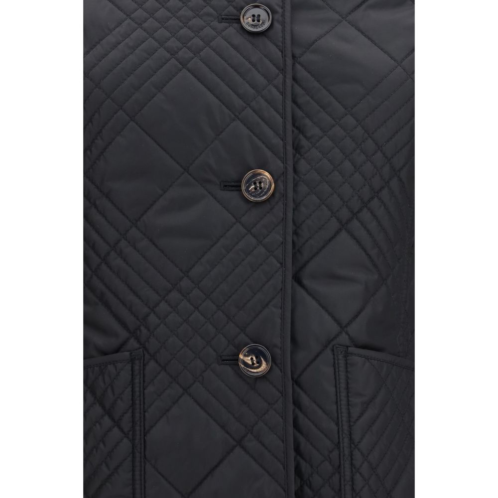 Burberry Black Polyamide Full-Length Jacket - Image 3