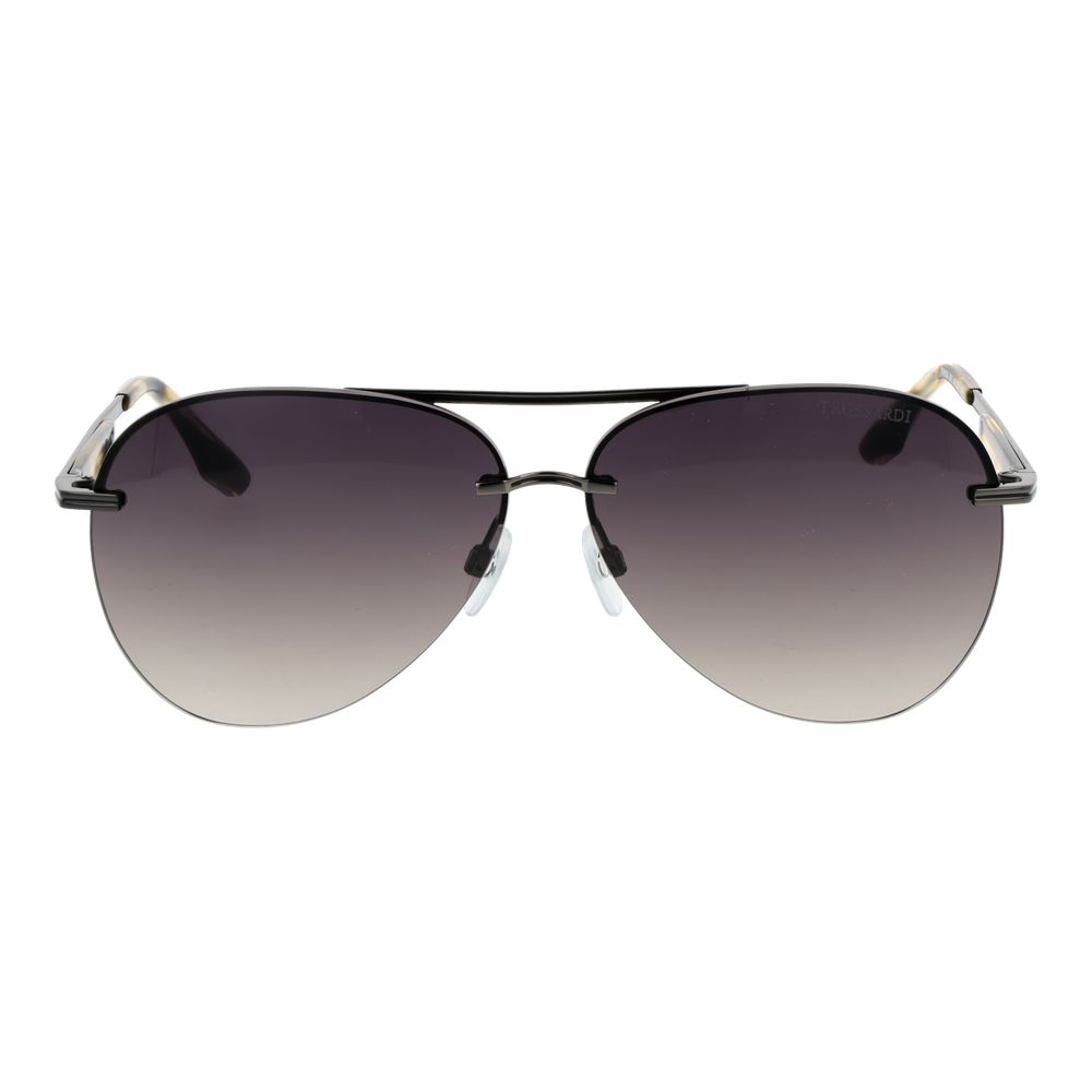 Trussardi Gray Metal Sunglasses - Image 2