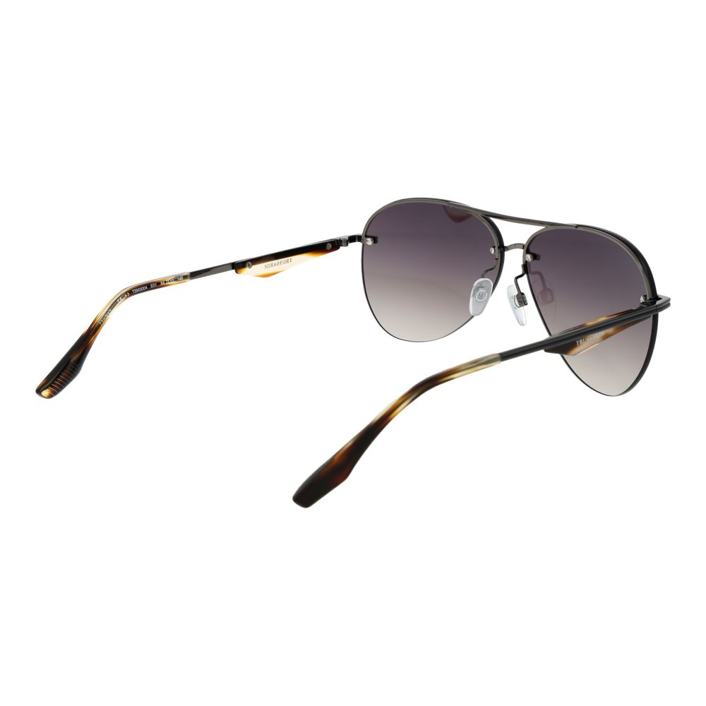 Trussardi Gray Metal Sunglasses - Image 3