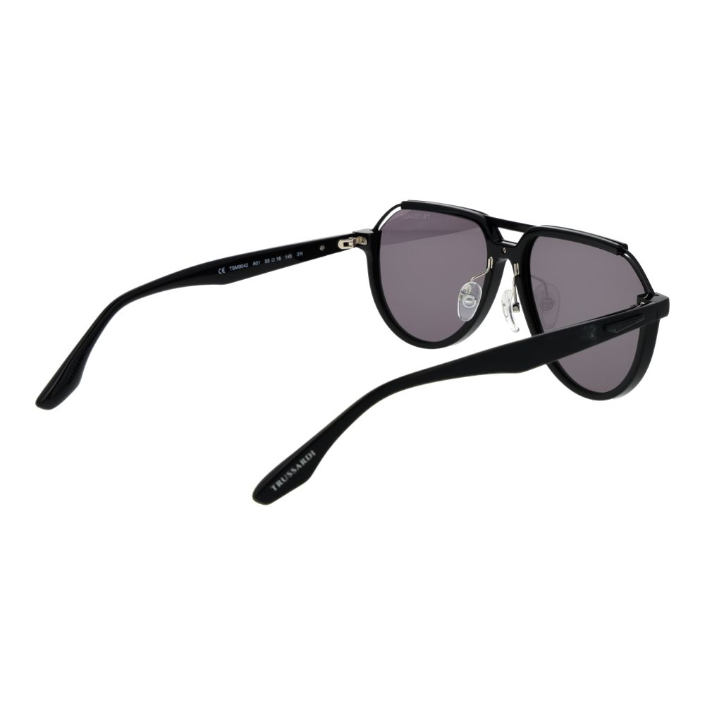 Trussardi Black Acetate Sunglasses - Image 3