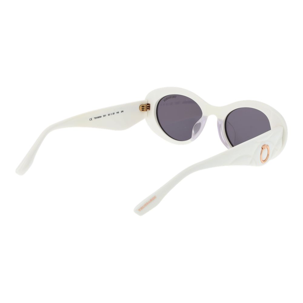Trussardi White Acetate Sunglasses - Image 3