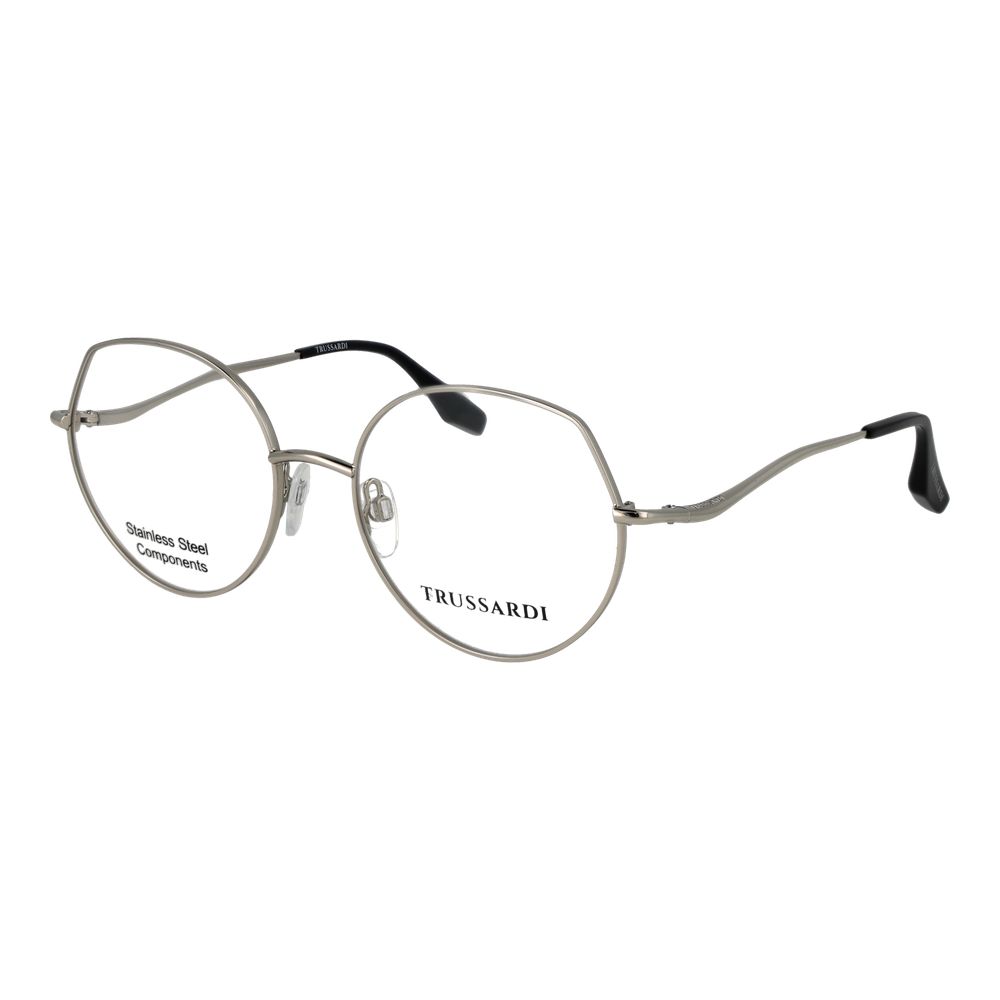 Trussardi Silver Stainless Steel Glasses (Frames)