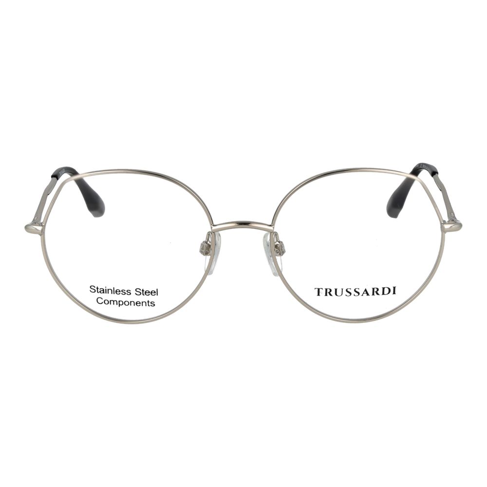 Trussardi Silver Stainless Steel Glasses (Frames) - Image 2