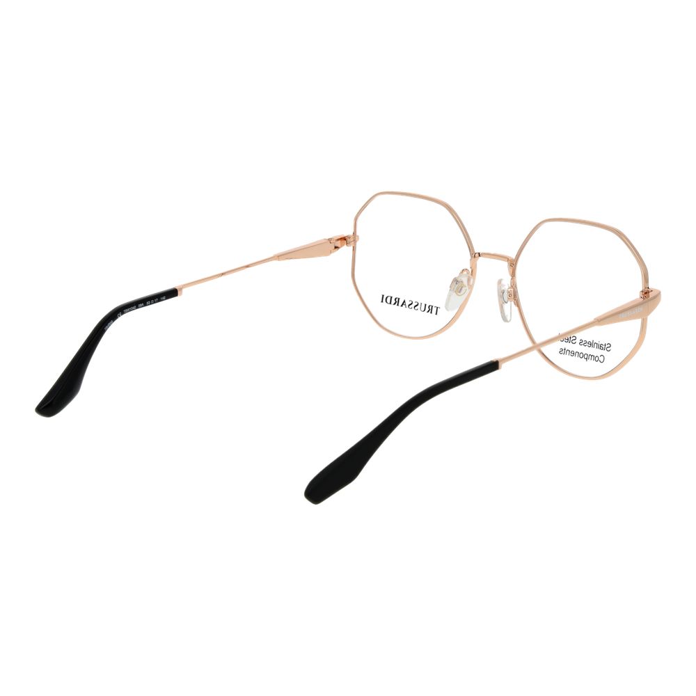 Trussardi Black Stainless Steel Glasses (Frames) - Image 3