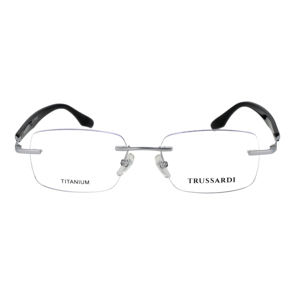 Trussardi Silver Stainless Steel Glasses (Frames) - Image 2