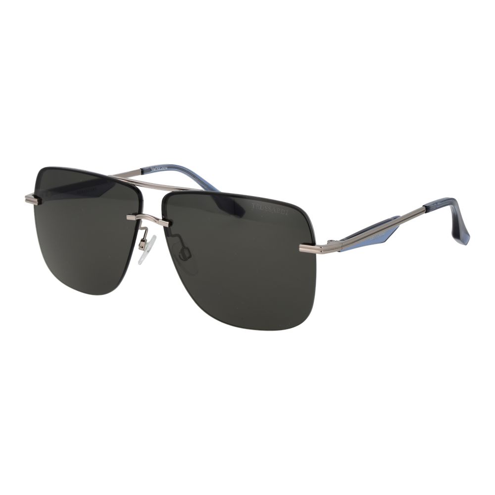 Trussardi Silver Metal Sunglasses