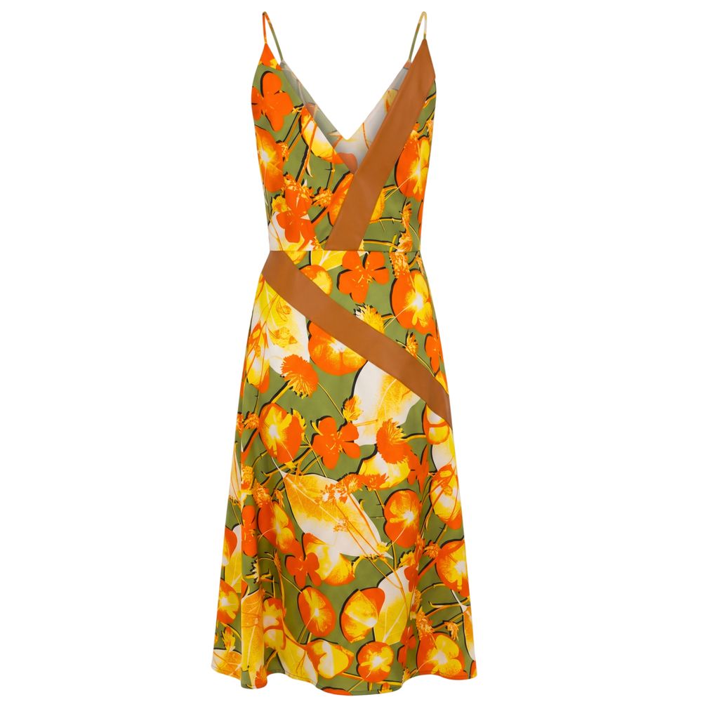 Trussardi Yellow Silk Women Dress - Image 3