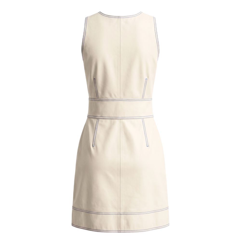 Trussardi Beige Lamb Women Dress - Image 2
