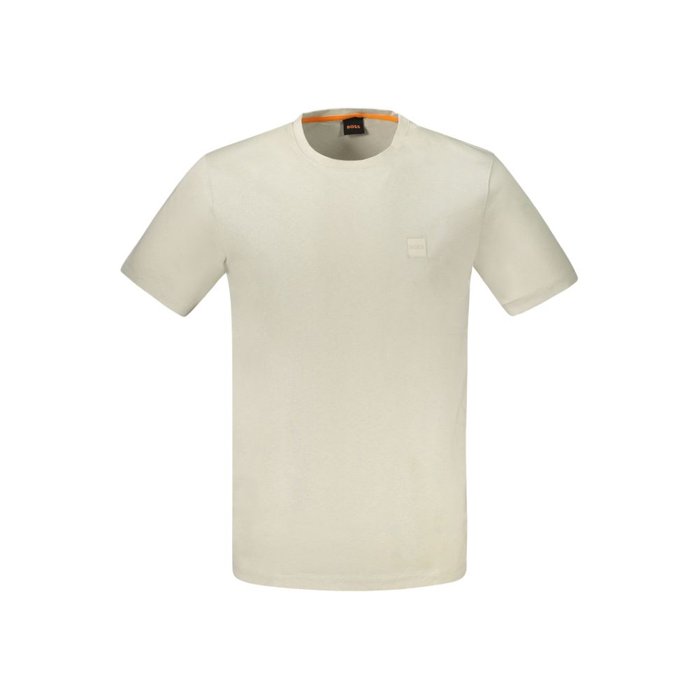 Hugo Boss Beige Cotton Men's T-Shirt
