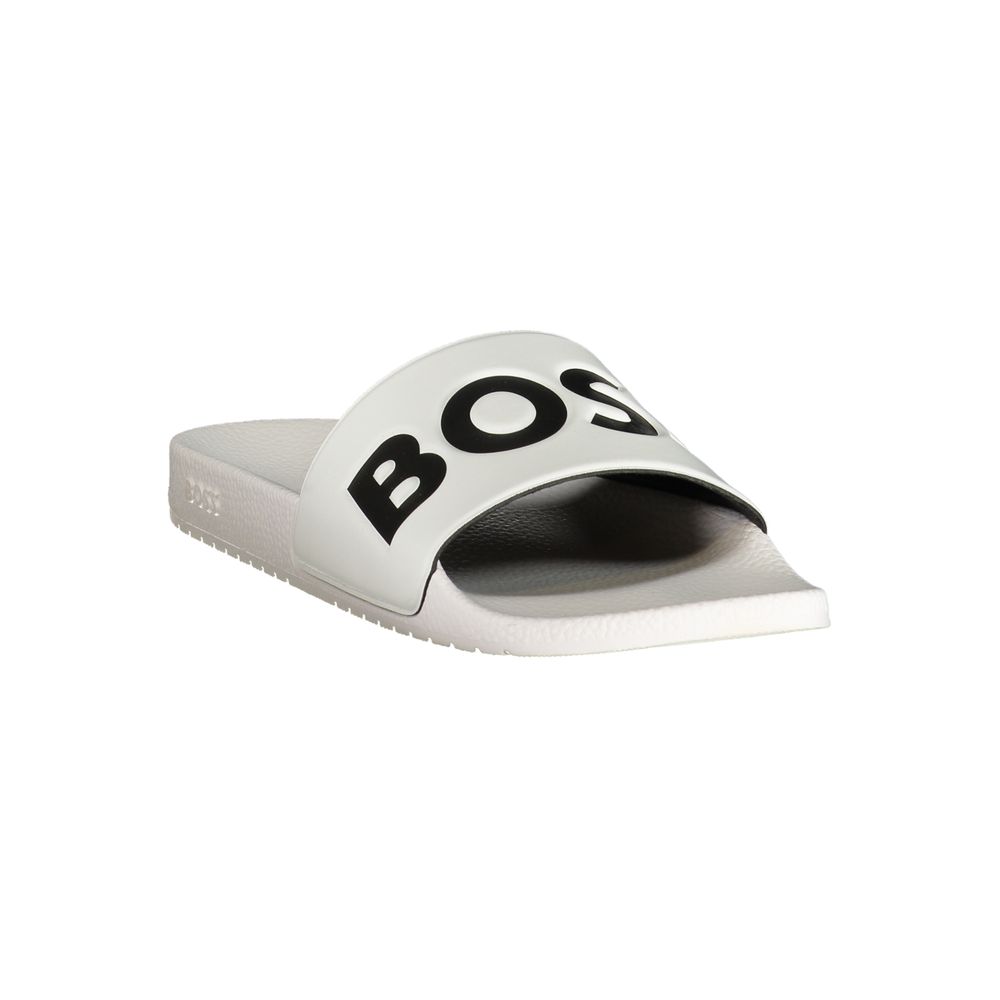 Hugo Boss White Polyurethane Men's Slipper - Image 2