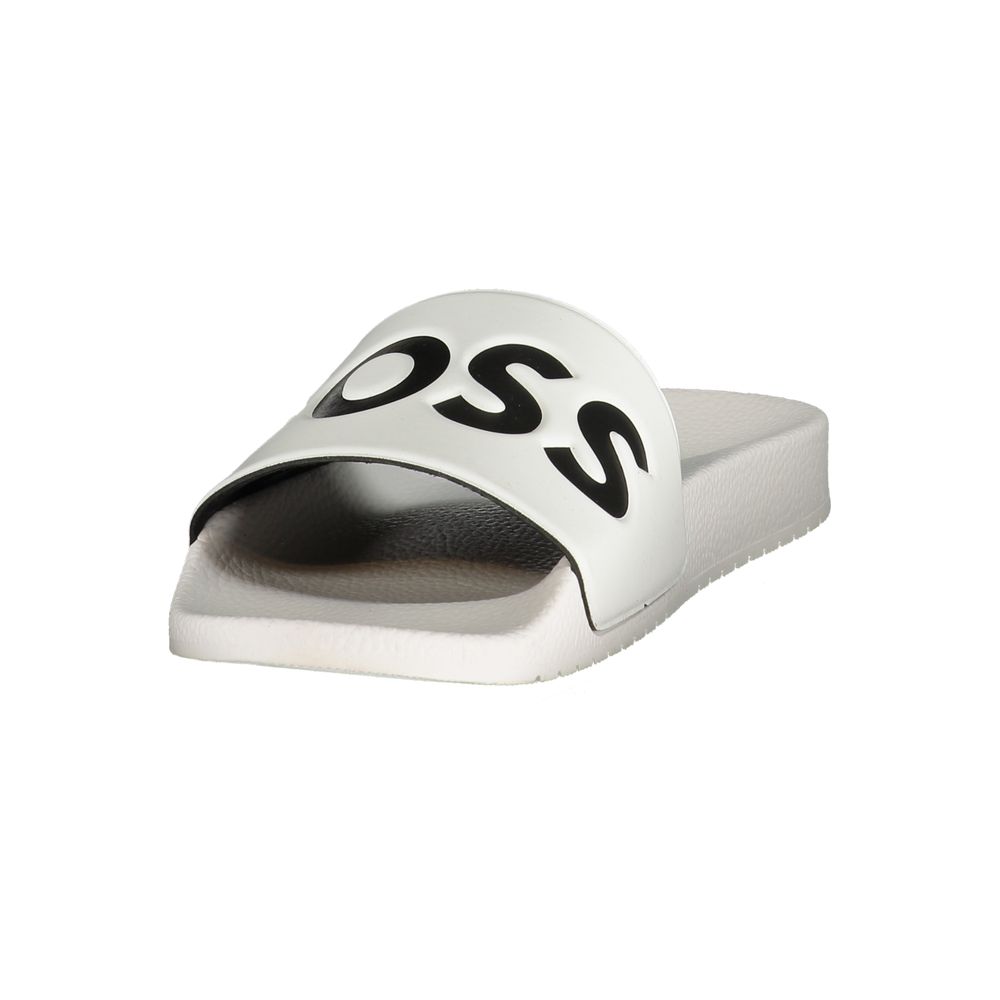 Hugo Boss White Polyurethane Men's Slipper - Image 3
