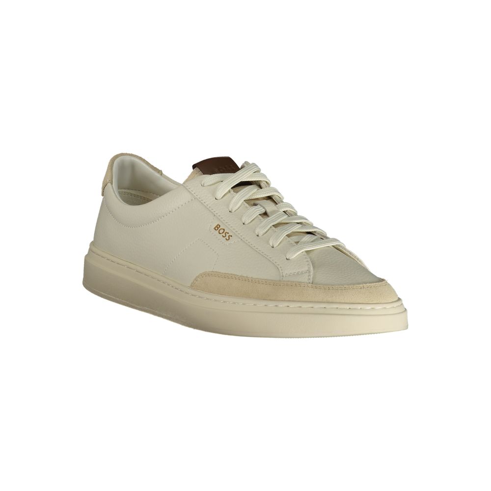 Hugo Boss Bianco Pelle Uomo Sneaker - Image 2
