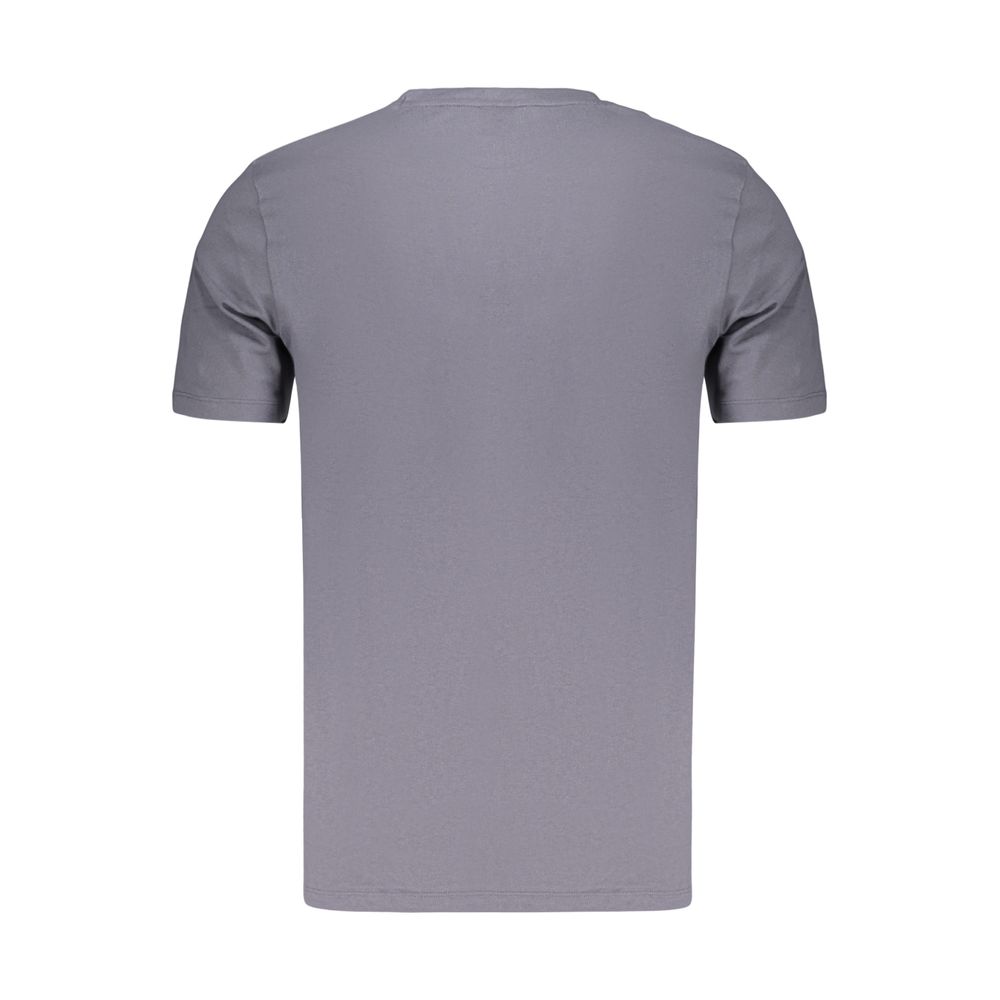Hugo Boss Blue Cotton Men's T-Shirt - Image 2
