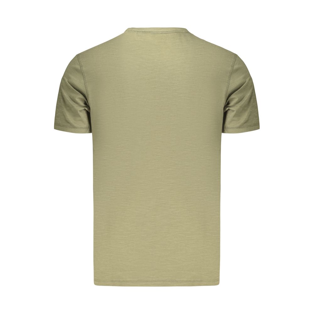 Hugo Boss Green Cotton Men's T-Shirt - Image 2
