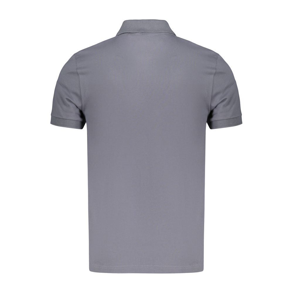 Hugo Boss Blue Cotton Men's Polo Shirt - Image 2